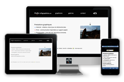 Création de site internet, de supports de communication print, prise de vue, numérisation et retouches photos